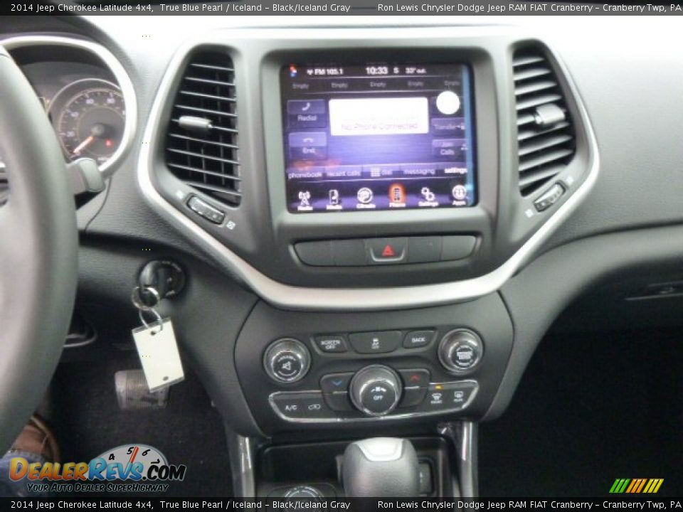 2014 Jeep Cherokee Latitude 4x4 True Blue Pearl / Iceland - Black/Iceland Gray Photo #16