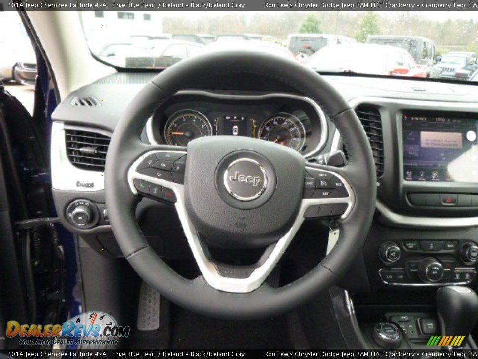 2014 Jeep Cherokee Latitude 4x4 True Blue Pearl / Iceland - Black/Iceland Gray Photo #19