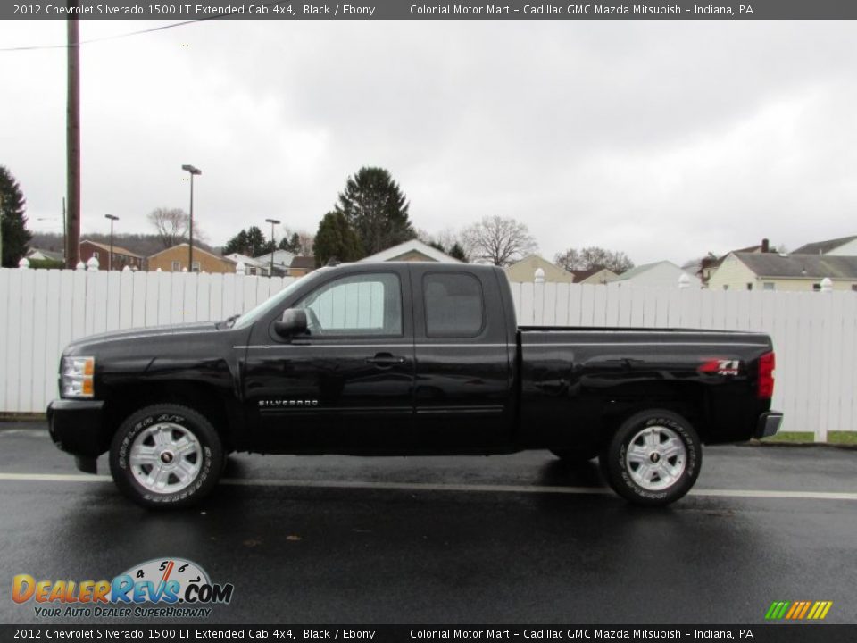 2012 Chevrolet Silverado 1500 LT Extended Cab 4x4 Black / Ebony Photo #2