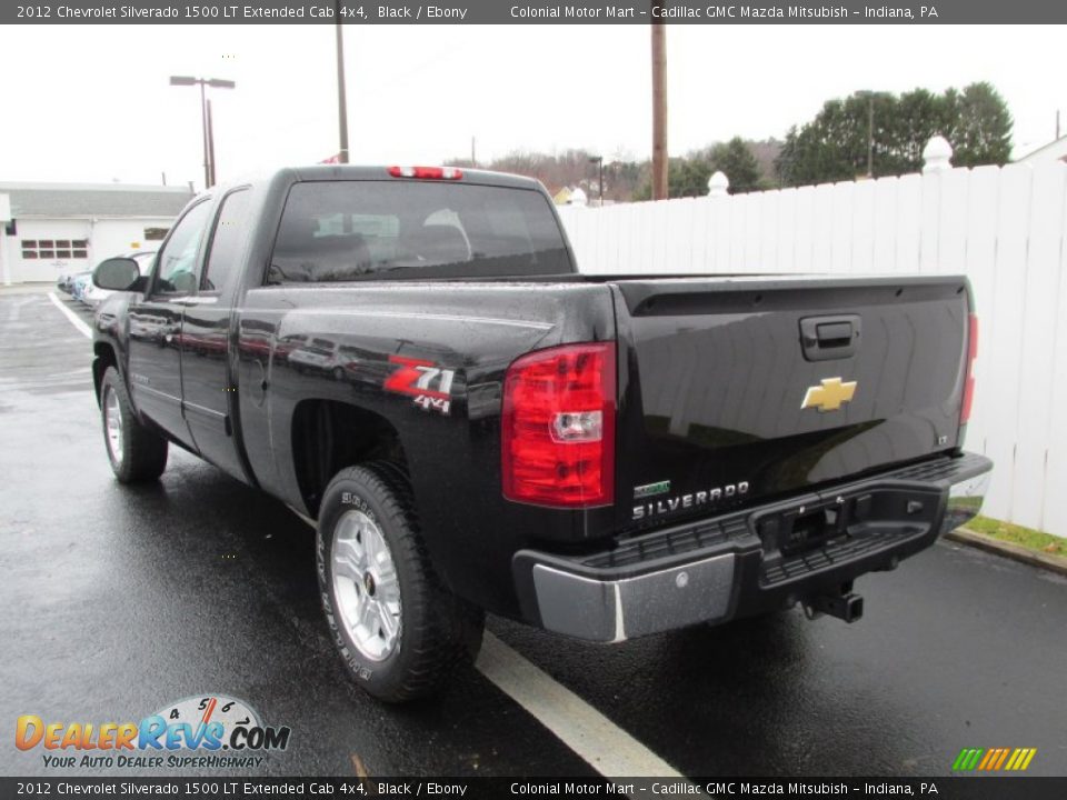 2012 Chevrolet Silverado 1500 LT Extended Cab 4x4 Black / Ebony Photo #4