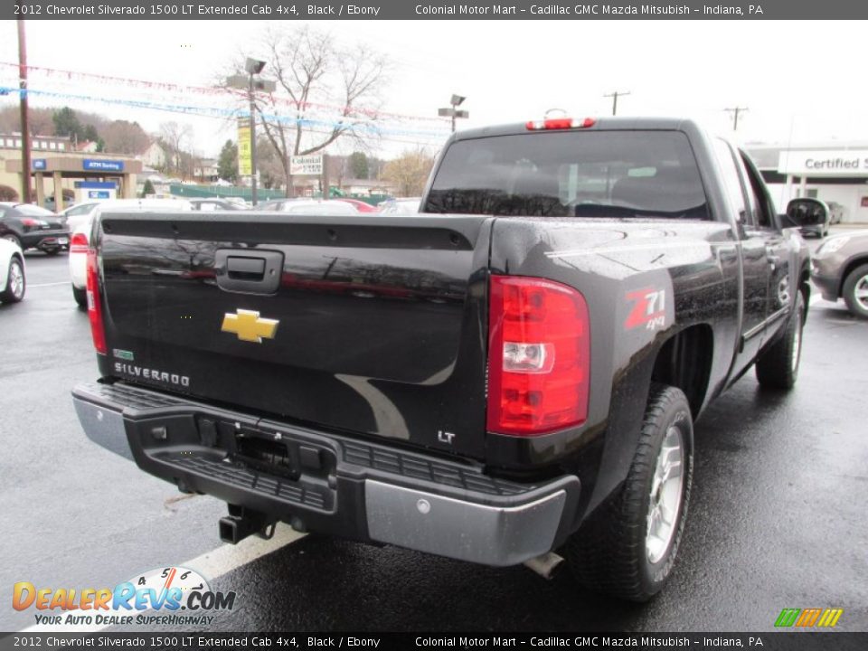 2012 Chevrolet Silverado 1500 LT Extended Cab 4x4 Black / Ebony Photo #6