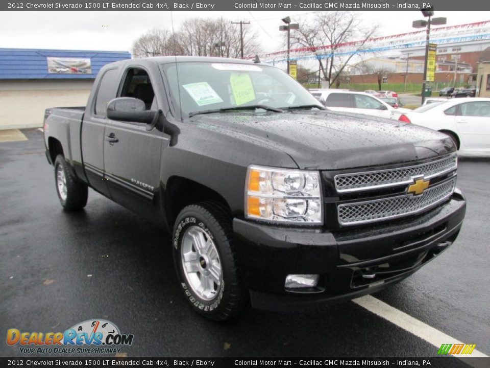 2012 Chevrolet Silverado 1500 LT Extended Cab 4x4 Black / Ebony Photo #9