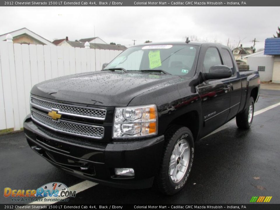 2012 Chevrolet Silverado 1500 LT Extended Cab 4x4 Black / Ebony Photo #11