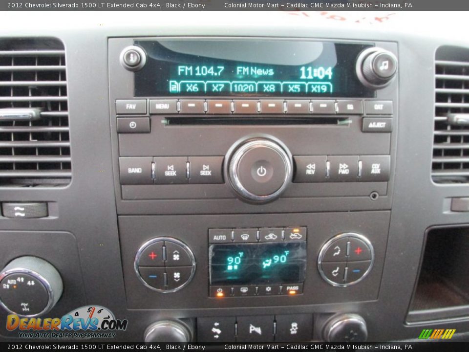2012 Chevrolet Silverado 1500 LT Extended Cab 4x4 Black / Ebony Photo #16