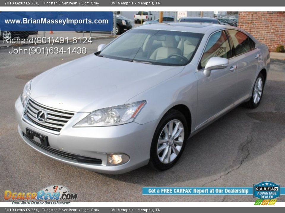 2010 Lexus ES 350 Tungsten Silver Pearl / Light Gray Photo #1