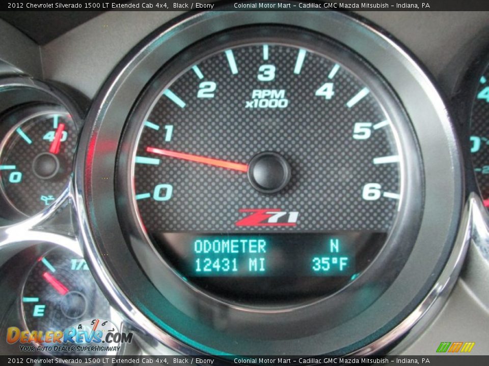 2012 Chevrolet Silverado 1500 LT Extended Cab 4x4 Black / Ebony Photo #20