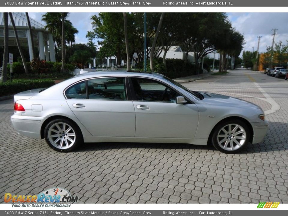 Titanium Silver Metallic 2003 BMW 7 Series 745Li Sedan Photo #3