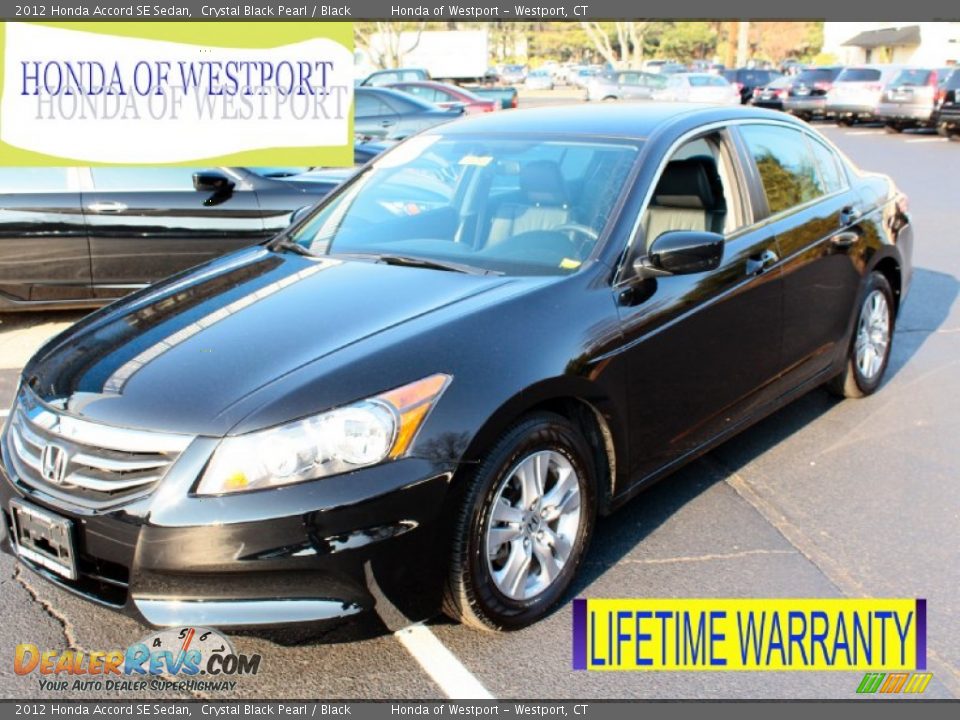 2012 Honda Accord SE Sedan Crystal Black Pearl / Black Photo #1