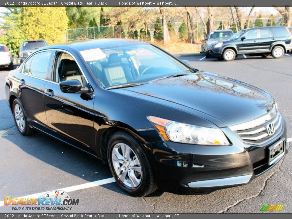 2012 Honda Accord SE Sedan Crystal Black Pearl / Black Photo #3