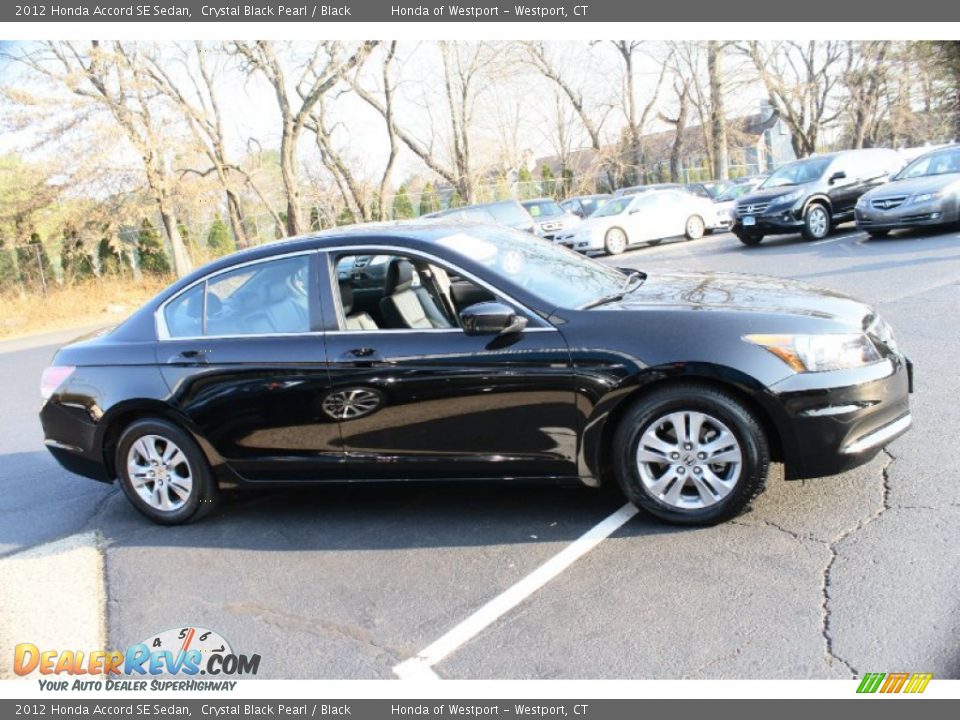2012 Honda Accord SE Sedan Crystal Black Pearl / Black Photo #4
