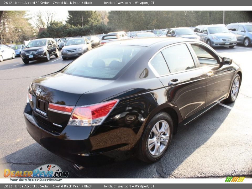 2012 Honda Accord SE Sedan Crystal Black Pearl / Black Photo #6