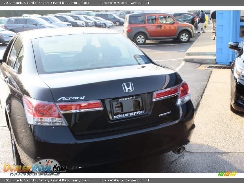 2012 Honda Accord SE Sedan Crystal Black Pearl / Black Photo #7