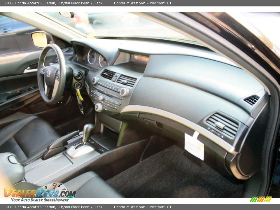 2012 Honda Accord SE Sedan Crystal Black Pearl / Black Photo #9