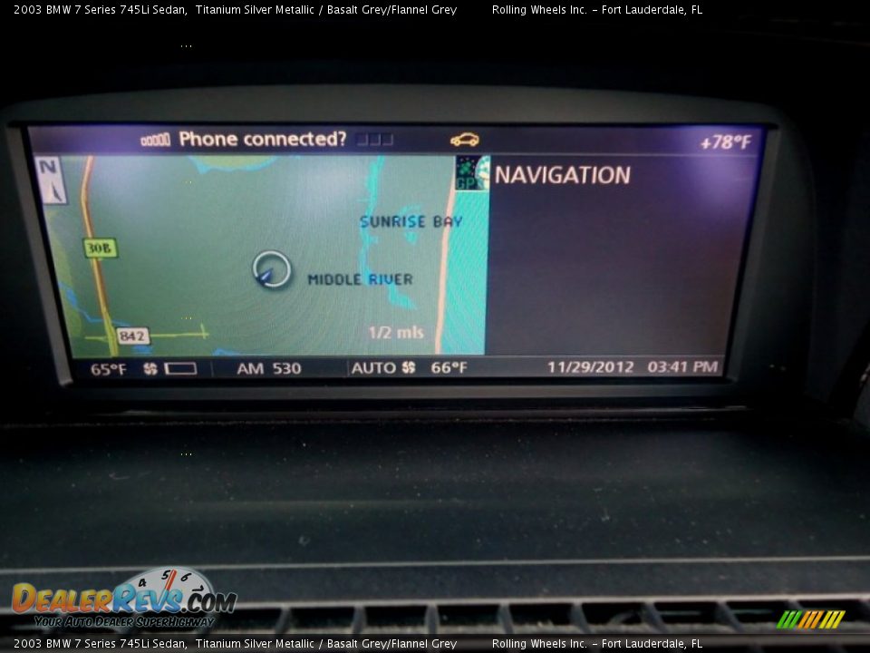 2003 BMW 7 Series 745Li Sedan Titanium Silver Metallic / Basalt Grey/Flannel Grey Photo #15