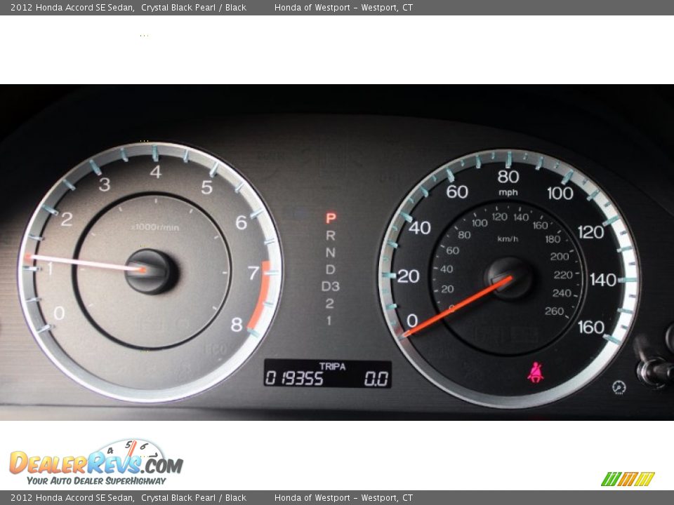 2012 Honda Accord SE Sedan Crystal Black Pearl / Black Photo #13