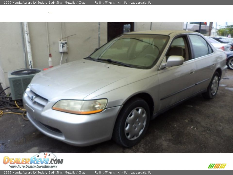 1999 Honda Accord LX Sedan Satin Silver Metallic / Gray Photo #1