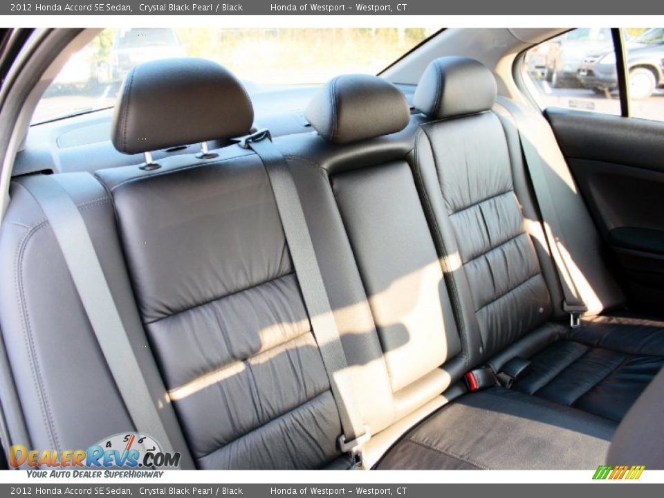 2012 Honda Accord SE Sedan Crystal Black Pearl / Black Photo #16