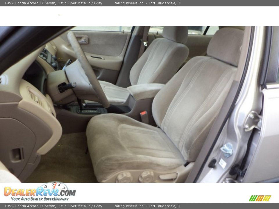 1999 Honda Accord LX Sedan Satin Silver Metallic / Gray Photo #2