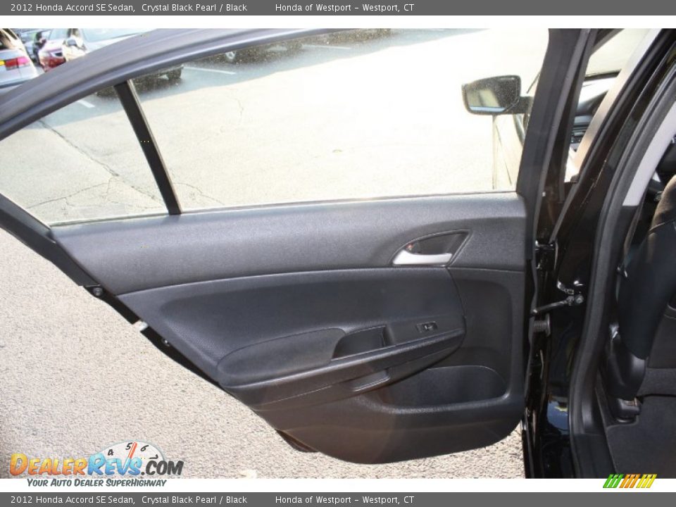 2012 Honda Accord SE Sedan Crystal Black Pearl / Black Photo #17