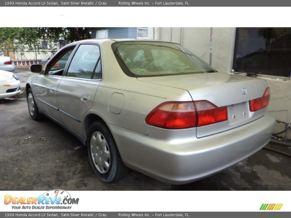 1999 Honda Accord LX Sedan Satin Silver Metallic / Gray Photo #3