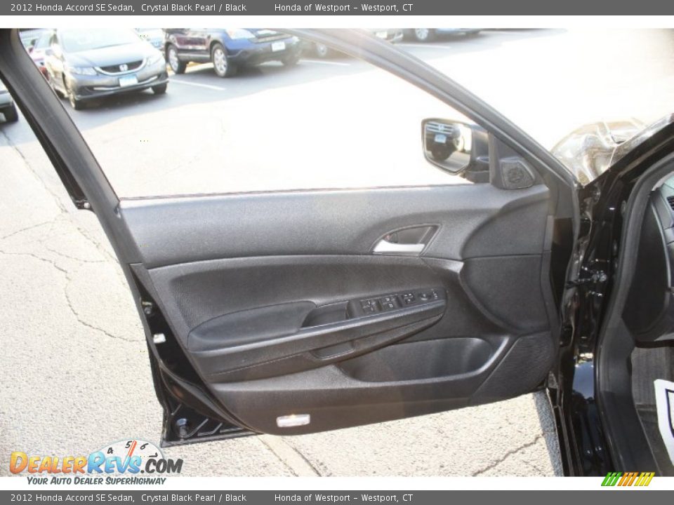 2012 Honda Accord SE Sedan Crystal Black Pearl / Black Photo #18