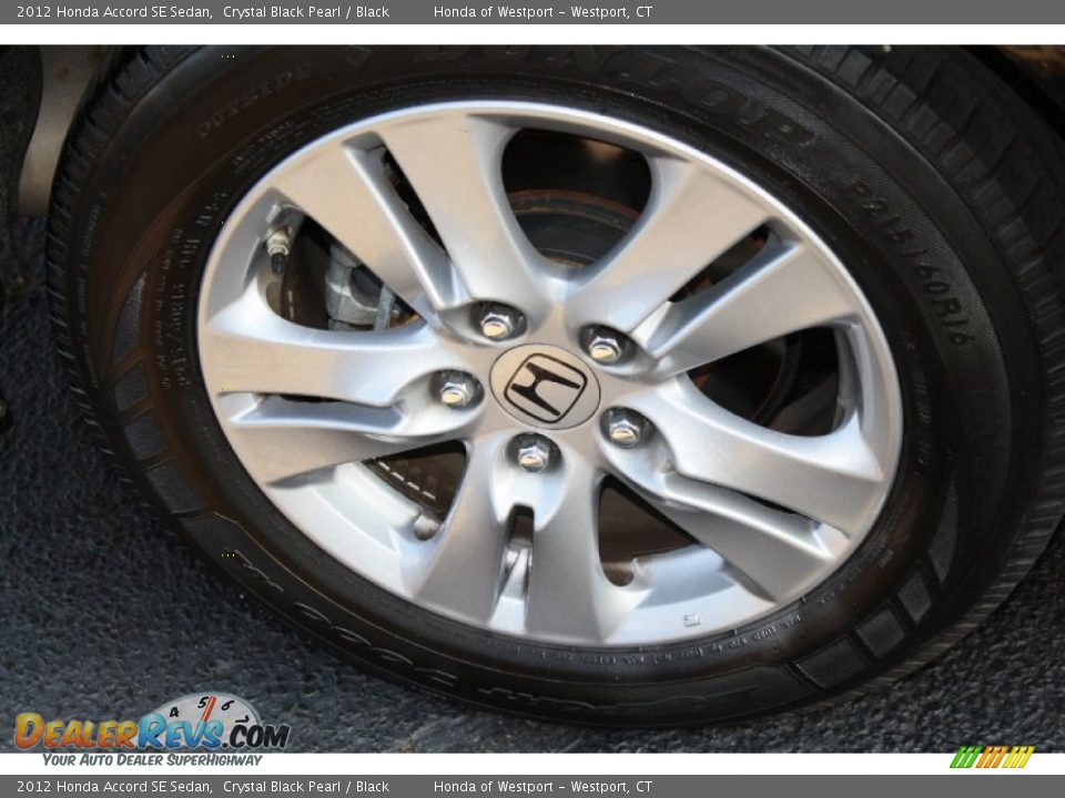 2012 Honda Accord SE Sedan Crystal Black Pearl / Black Photo #22