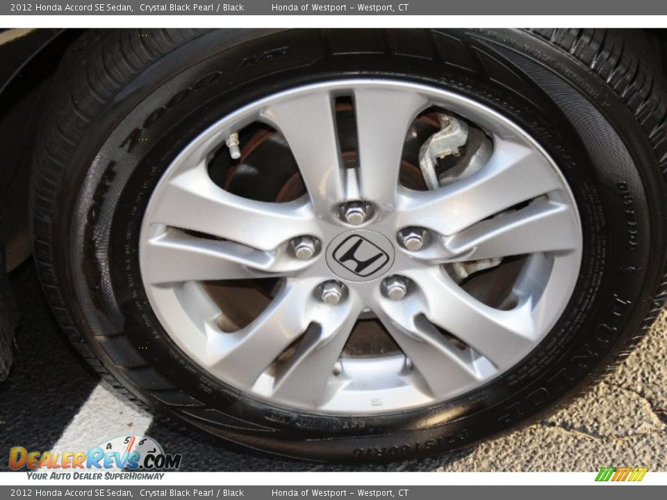 2012 Honda Accord SE Sedan Crystal Black Pearl / Black Photo #23