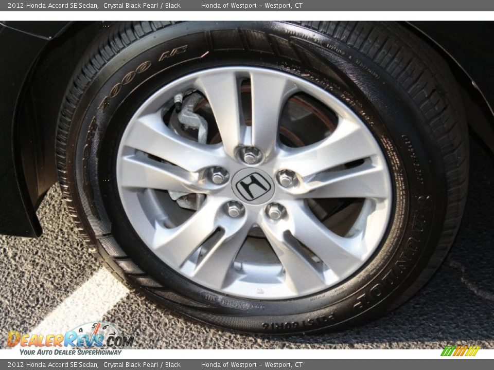 2012 Honda Accord SE Sedan Crystal Black Pearl / Black Photo #24