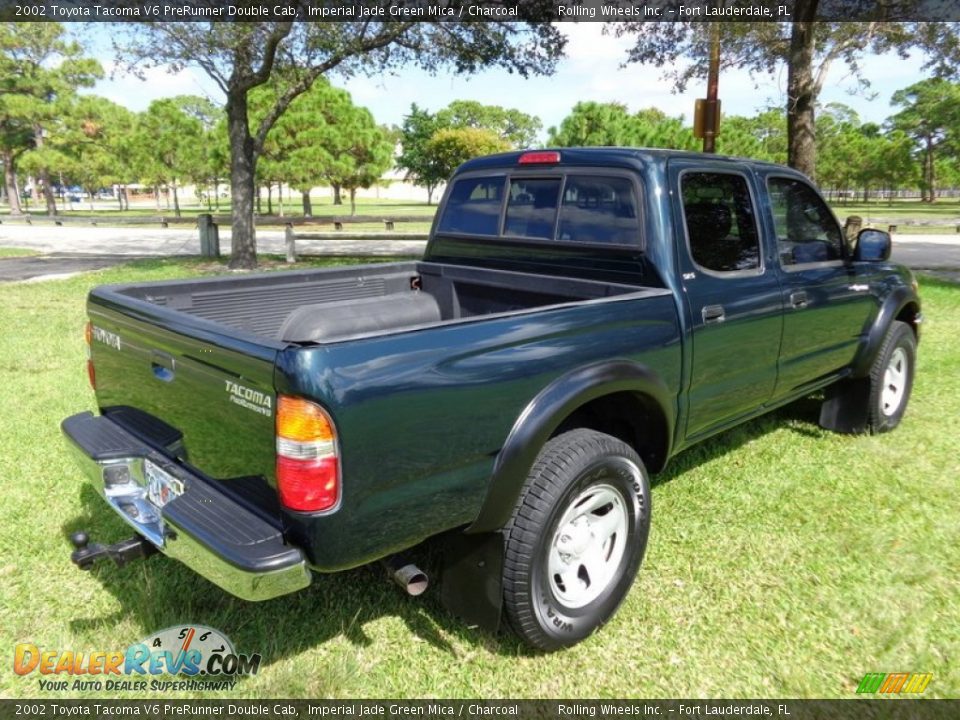 2002 Toyota Tacoma V6 PreRunner Double Cab Imperial Jade Green Mica / Charcoal Photo #7