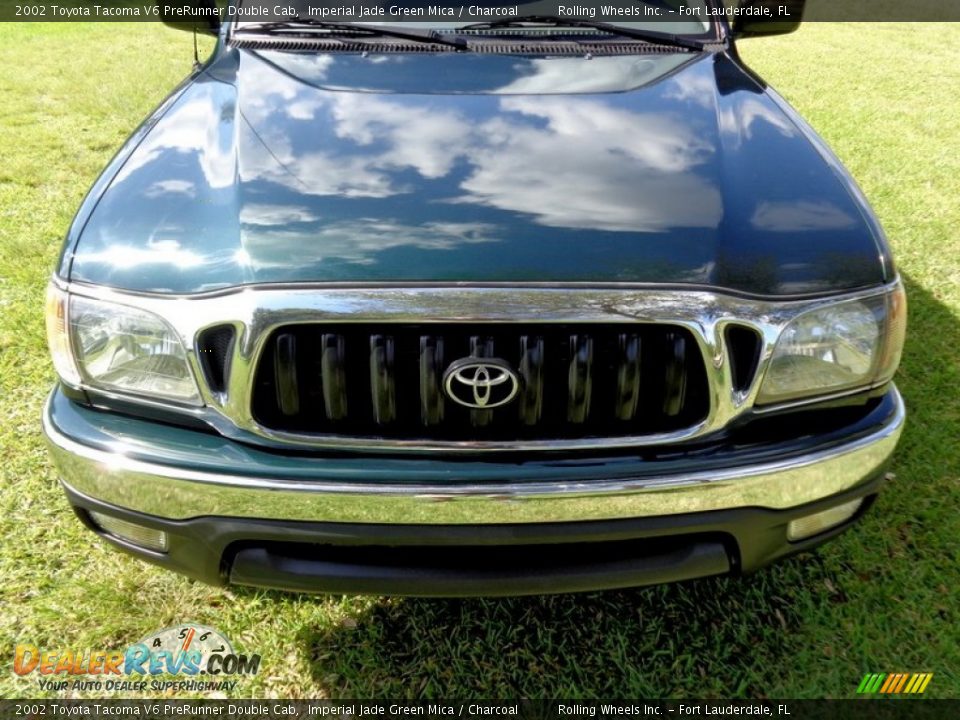 2002 Toyota Tacoma V6 PreRunner Double Cab Imperial Jade Green Mica / Charcoal Photo #31