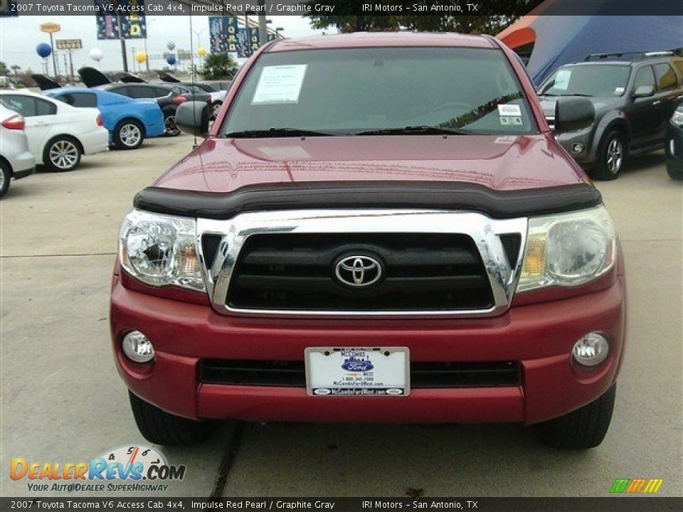 2007 Toyota Tacoma V6 Access Cab 4x4 Impulse Red Pearl / Graphite Gray Photo #1