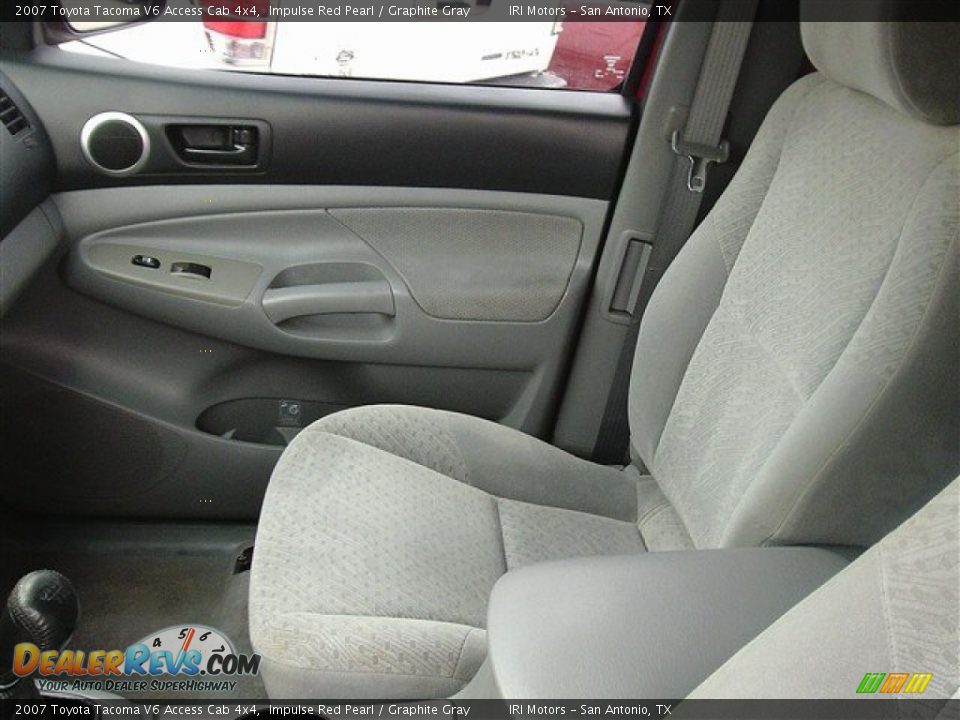 2007 Toyota Tacoma V6 Access Cab 4x4 Impulse Red Pearl / Graphite Gray Photo #7