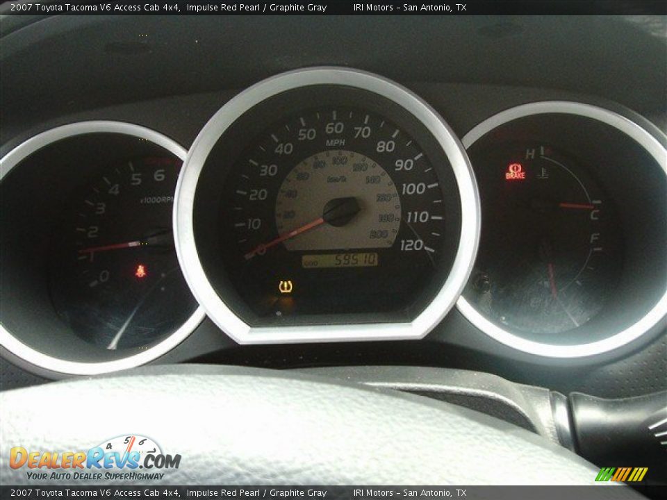 2007 Toyota Tacoma V6 Access Cab 4x4 Impulse Red Pearl / Graphite Gray Photo #9