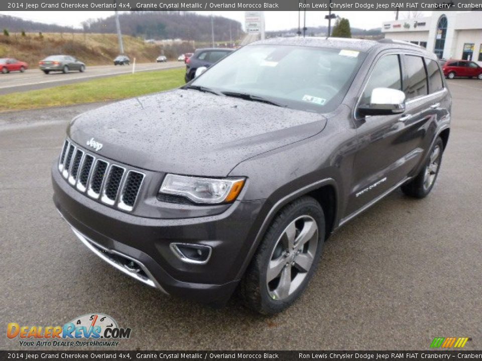 2014 Jeep Grand Cherokee Overland 4x4 Granite Crystal Metallic / Overland Morocco Black Photo #2