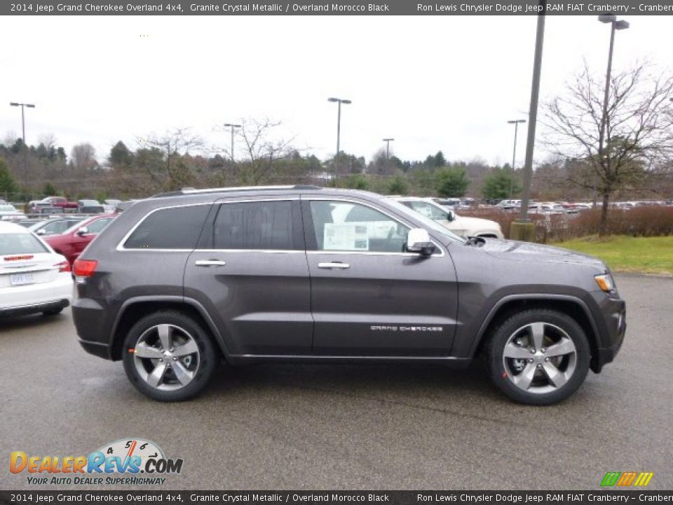 2014 Jeep Grand Cherokee Overland 4x4 Granite Crystal Metallic / Overland Morocco Black Photo #5