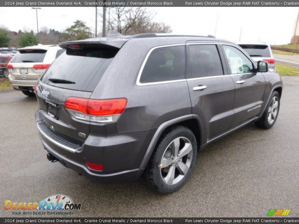 2014 Jeep Grand Cherokee Overland 4x4 Granite Crystal Metallic / Overland Morocco Black Photo #6
