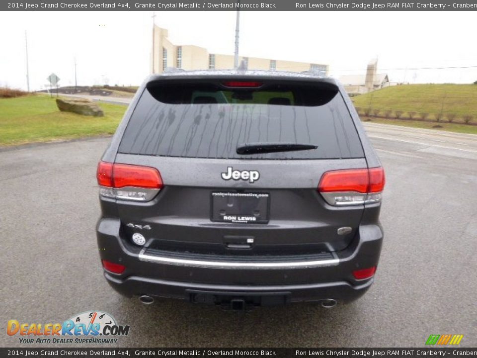 2014 Jeep Grand Cherokee Overland 4x4 Granite Crystal Metallic / Overland Morocco Black Photo #7
