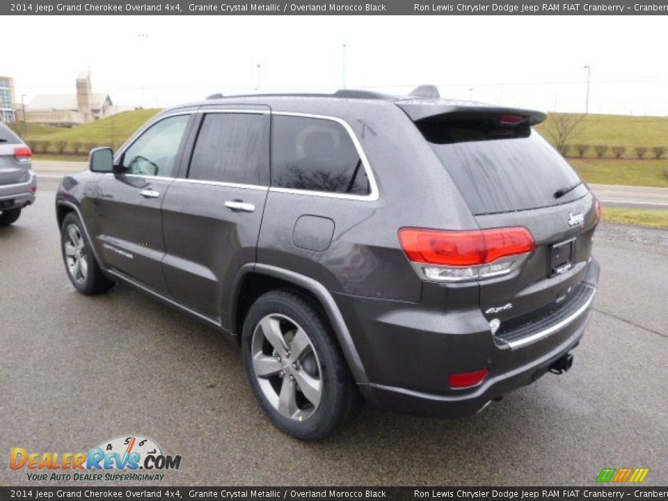 2014 Jeep Grand Cherokee Overland 4x4 Granite Crystal Metallic / Overland Morocco Black Photo #8