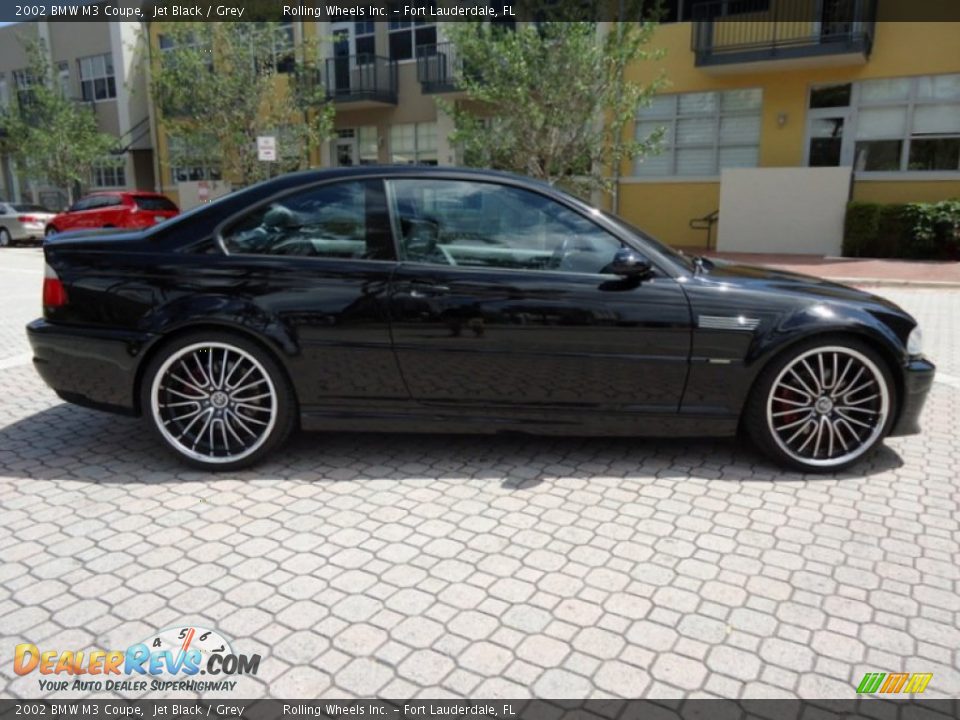 2002 BMW M3 Coupe Jet Black / Grey Photo #17