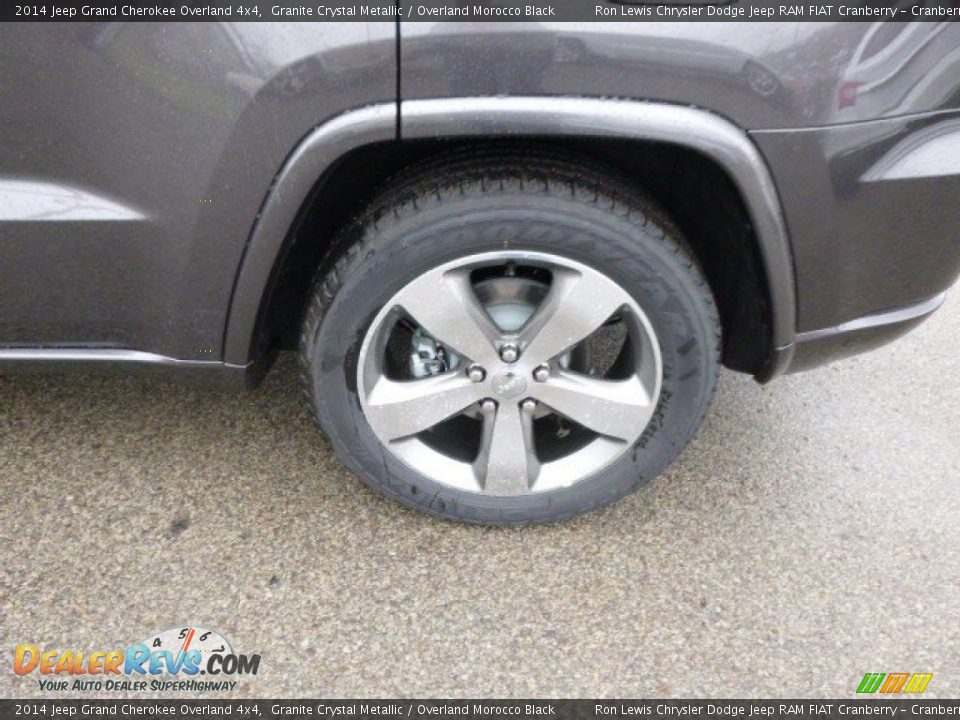 2014 Jeep Grand Cherokee Overland 4x4 Granite Crystal Metallic / Overland Morocco Black Photo #9