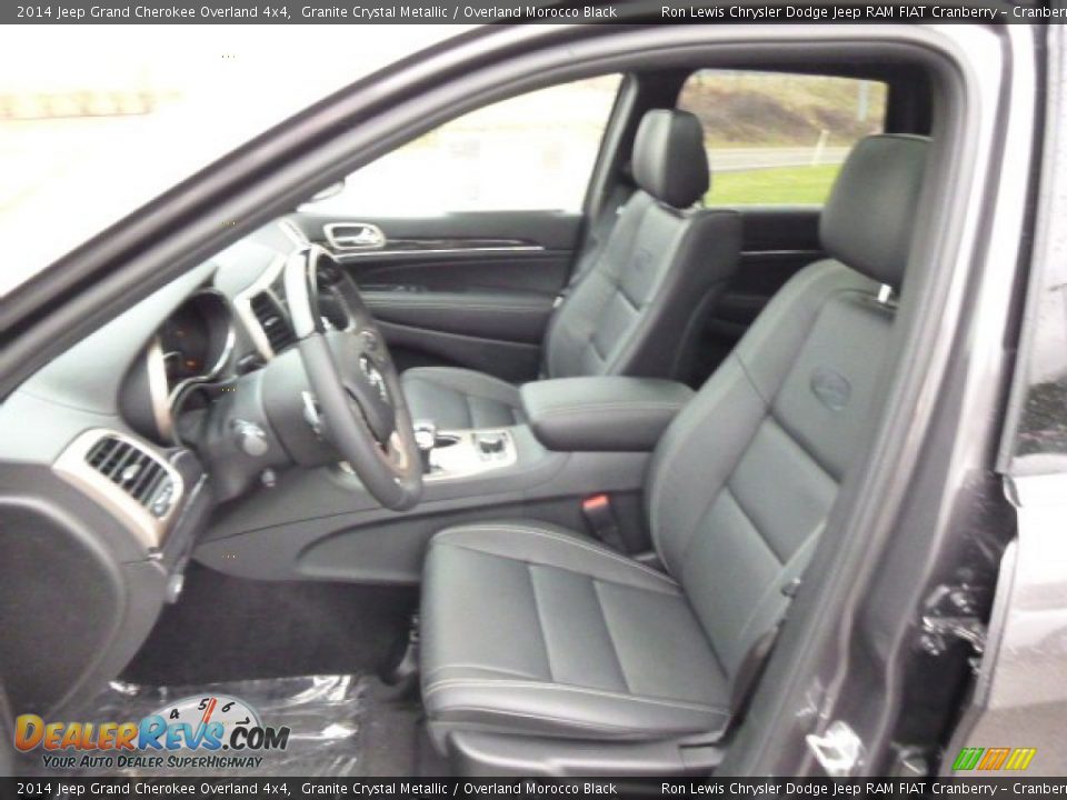 2014 Jeep Grand Cherokee Overland 4x4 Granite Crystal Metallic / Overland Morocco Black Photo #10