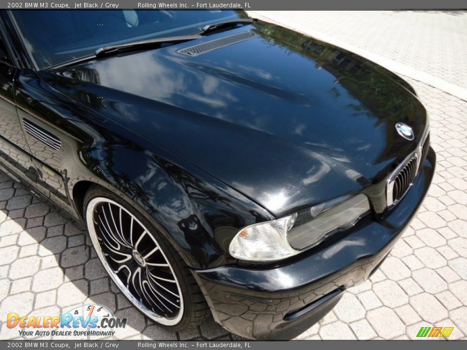 2002 BMW M3 Coupe Jet Black / Grey Photo #19