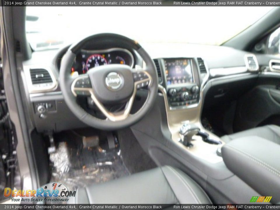 2014 Jeep Grand Cherokee Overland 4x4 Granite Crystal Metallic / Overland Morocco Black Photo #12
