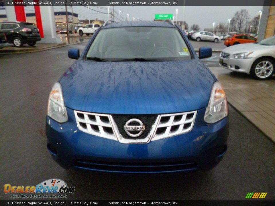 2011 Nissan Rogue SV AWD Indigo Blue Metallic / Gray Photo #2