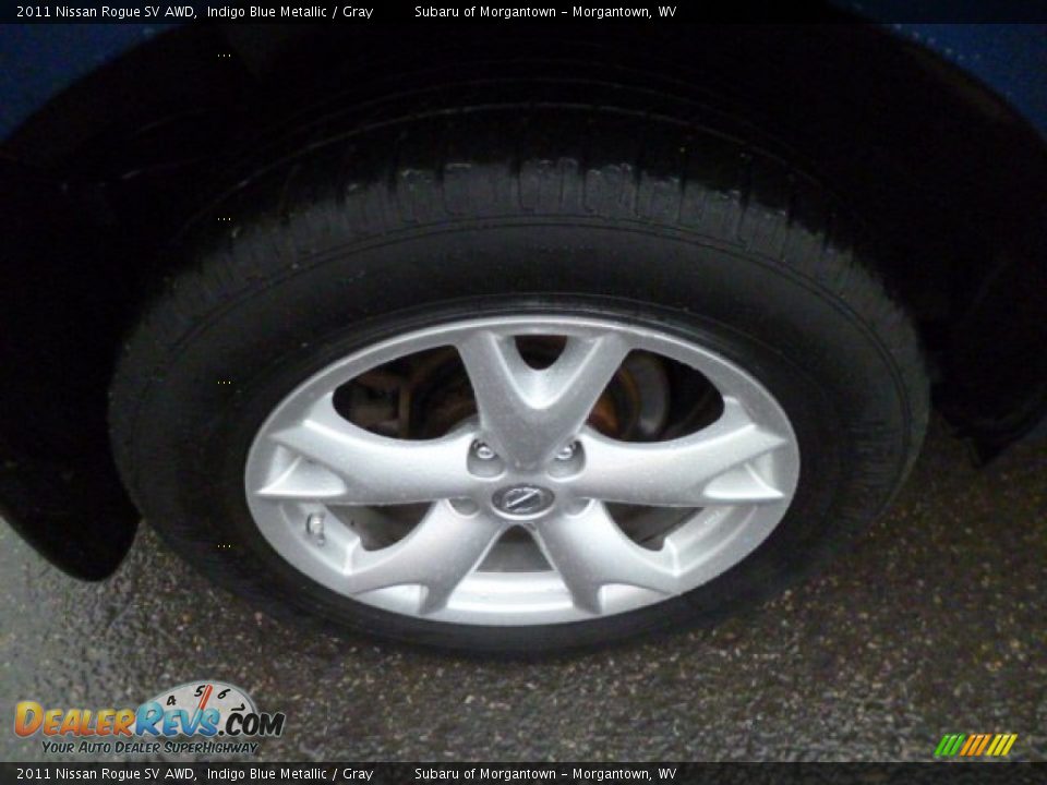 2011 Nissan Rogue SV AWD Indigo Blue Metallic / Gray Photo #12