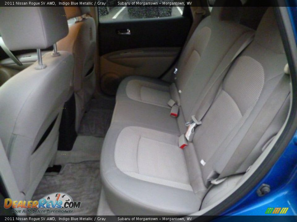 2011 Nissan Rogue SV AWD Indigo Blue Metallic / Gray Photo #13