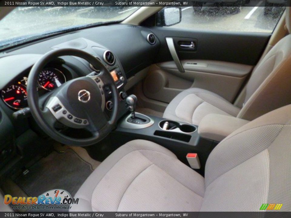 2011 Nissan Rogue SV AWD Indigo Blue Metallic / Gray Photo #15
