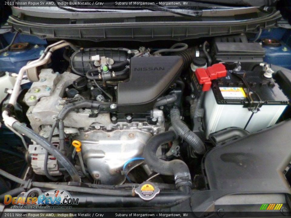 2011 Nissan Rogue SV AWD Indigo Blue Metallic / Gray Photo #17