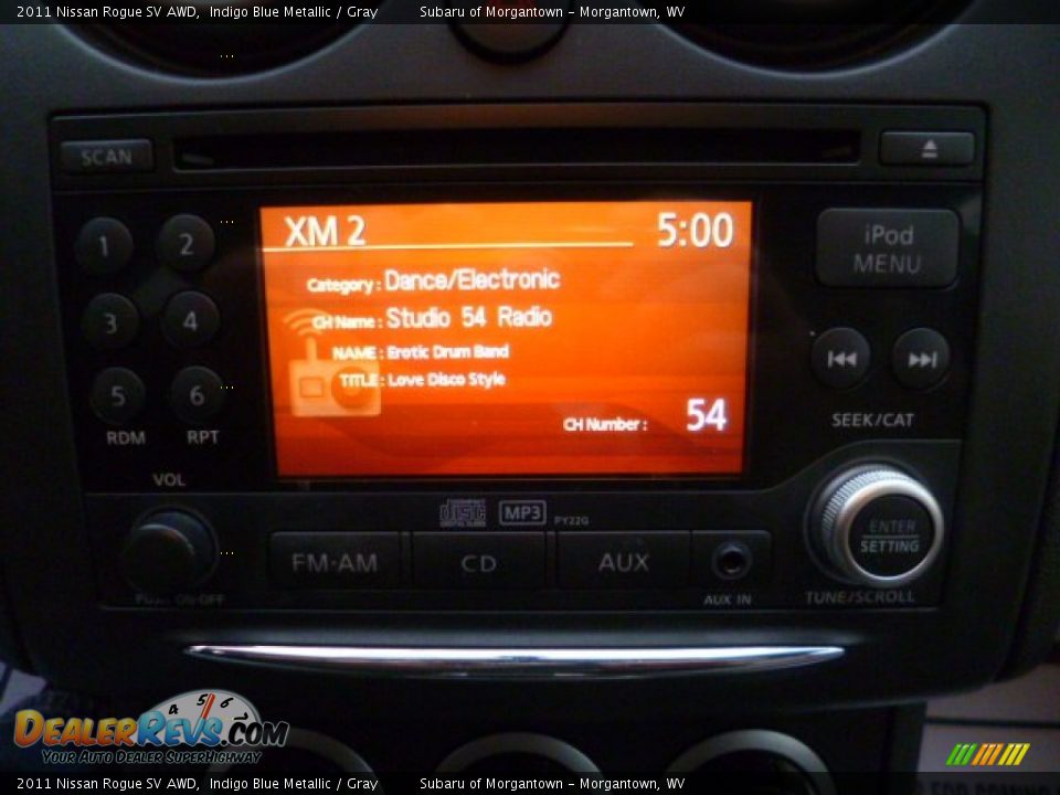 2011 Nissan Rogue SV AWD Indigo Blue Metallic / Gray Photo #19