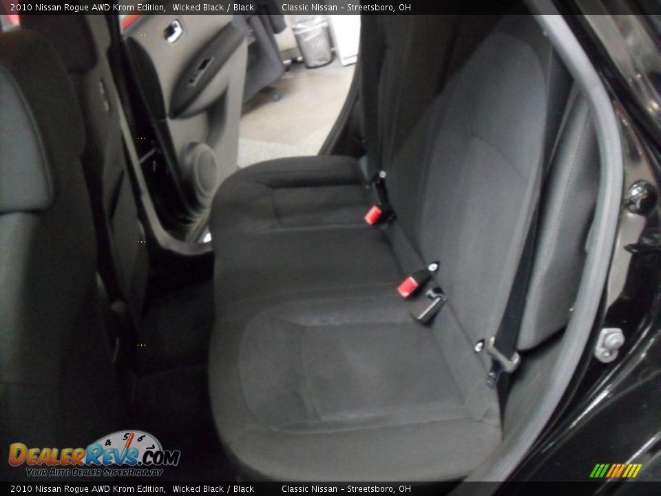 2010 Nissan Rogue AWD Krom Edition Wicked Black / Black Photo #8